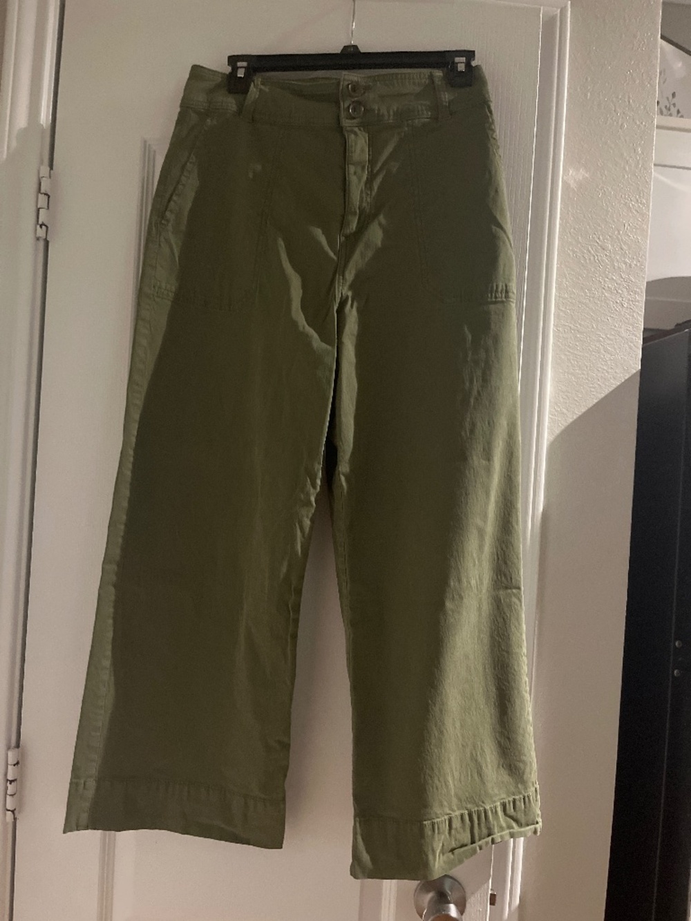 LC Lauren Conrad Sage Green Wide Leg measures Pants, size 6